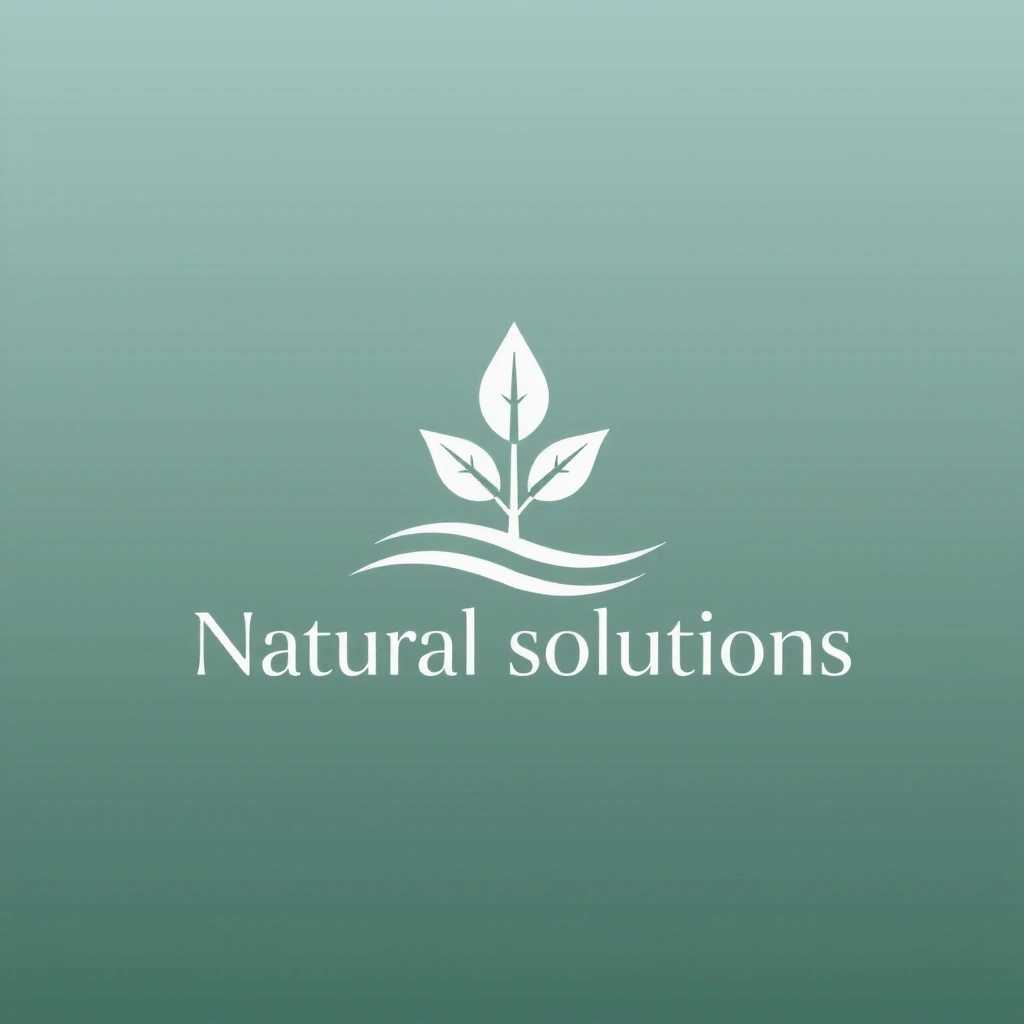 An icon representing natural solutions, possibly a plant or a wave.